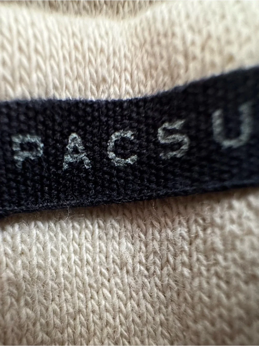 PacSun Kids Cream Cargo Joggers with Black Drawstring